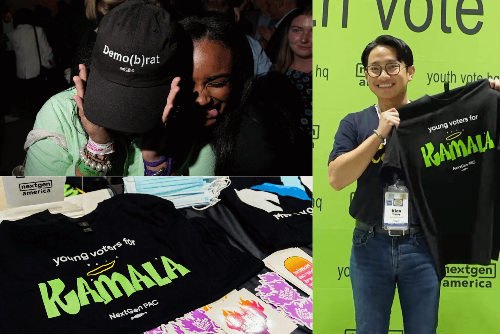 Young Voters for Kamala – Youth Vote HQ at the 2024 DNC