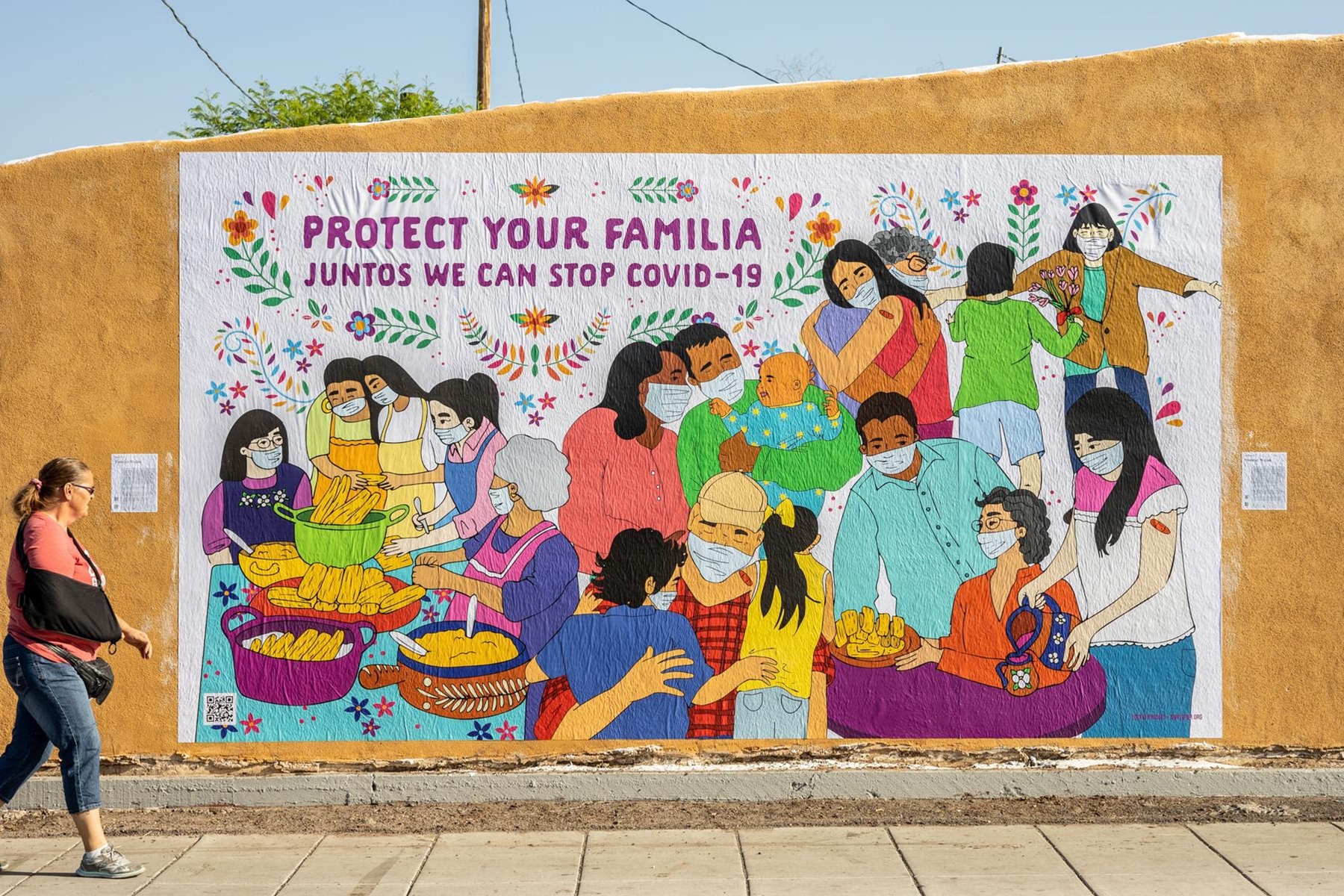 Protect Your Familia: Juntos We Can Stop COVID-19 Mural